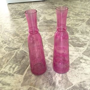 2-pc Decorative Glass Vase